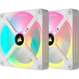 Corsair iCUE LINK QX140 RGB Starterskit case fans Wit, 2 stuks, 140 x 140 x 25 mm, PWM, Incl. controller