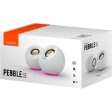 Creative Pebble SE pc-luidspreker Wit, Bluetooth, USB-C, AUX, RGB