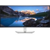 Dell UltraSharp U4025QW 39.7" 4K Ultra HD Curved UltraWide monitor Zilver, 1x DisplayPort, 1x HDMI, 3x USB-C, 5x USB-A, 2x Thunderbolt, 1x RJ-45, 120 Hz