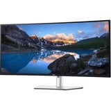 Dell UltraSharp U4025QW 39.7" 4K Ultra HD Curved UltraWide monitor Zilver, 1x DisplayPort, 1x HDMI, 3x USB-C, 5x USB-A, 2x Thunderbolt, 1x RJ-45, 120 Hz