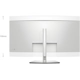 Dell UltraSharp U4025QW 39.7" 4K Ultra HD Curved UltraWide monitor Zilver, 1x DisplayPort, 1x HDMI, 3x USB-C, 5x USB-A, 2x Thunderbolt, 1x RJ-45, 120 Hz