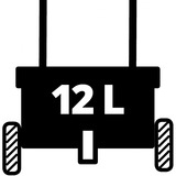 Einhell Strooiwagen GC-SR 12 strooiapparaat Rood/zwart