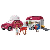 Schleich Horse Club - Avontuur met auto en paardentrailer speelgoedvoertuig 42535