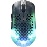 SteelSeries Aerox 3 Wireless Gen 2 gaming muis Zwart/transparant, 26.000 dpi, RGB, 2,4 GHz