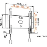 Vogels BASE 05 S Flat Wall Mount 19-37 inch wandmontage  Tot 20 kg