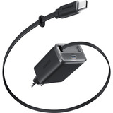 Anker 35W Nano wandoplader met uittrekbare kabel 2x USB-C