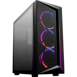 Cooler Master CMP 510 The Saber's Edge Tower-behuizing Zwart | 3x ARGB fans | 1x USB-A 3.2 (5 Gbit/s) | 1x Audio | Window-kit