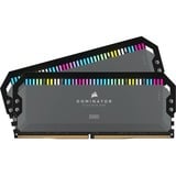 Corsair 64 GB DDR5-5600 Kit werkgeheugen Grijs/zwart, CMT64GX5M2B5600Z40K, Dominator Platinum RGB, XMP 3.0, EXPO