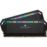 Corsair 64 GB DDR5-5600 Kit werkgeheugen Grijs/zwart, CMT64GX5M2B5600Z40K, Dominator Platinum RGB, XMP 3.0, EXPO