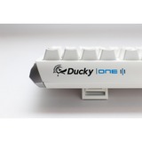 Ducky One 3 Classic White, gaming toetsenbord Wit/zilver, BE Lay-out, Cherry MX RGB Blue, RGB leds, ABS
