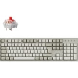 Keychron C2 Pro 8K-H1, toetsenbord Beige, BE Lay-out, Keychron Super Red, RGB leds, Hot-swappable