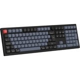 Keychron V6 Max-D3Z QMK RGB mechanisch toetsenbord Zwart, BE lay-out (AZERTY), Gateron Jupiter Brown, 100%, Hot-swappable, Bluetooth, 2.4GHz