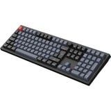 Keychron V6 Max-D3Z QMK RGB mechanisch toetsenbord Zwart, BE lay-out (AZERTY), Gateron Jupiter Brown, 100%, Hot-swappable, Bluetooth, 2.4GHz