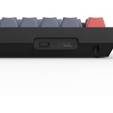 Keychron V6 Max-D3Z QMK RGB mechanisch toetsenbord Zwart, BE lay-out (AZERTY), Gateron Jupiter Brown, 100%, Hot-swappable, Bluetooth, 2.4GHz