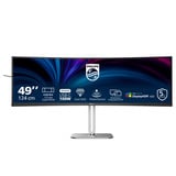 Philips 49B2U5900C 48.8" Curved UltraWide monitor Zwart/zilver, 1x DisplayPort, 2x HDMI, 1x USB-C, 2x USB-A, 1x RJ-45