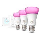 Philips HUE White and Color Ambiance Starterkit E27 ledlamp 2000K - 6500K, Dimbaar