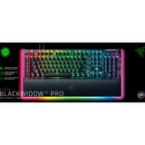 Razer BlackWidow V4 Pro, gaming toetsenbord Zwart, US lay-out, Razer Green, RGB leds, Doubleshot ABS