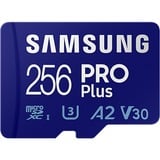Samsung PRO Plus 256 GB microSDXC (2023)  geheugenkaart UHS-I U3, Class 10, V30, A2