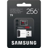 Samsung T9 microSD 256 GB geheugenkaart Zwart, UHS-I U3, Class 10, V30, incl. card reader