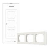 Aqara Switch Frame H2 EU 3-gang frontje Wit