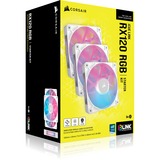 Corsair iCUE LINK RX120 RGB Starterskit case fans Wit, 3 stuks, 120 x 120 x 25 mm, PWM