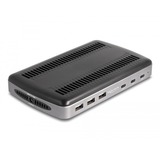 DeLOCK 112W USB oplaadstation met 3x USB-C PD + 3x USB-A Grijs, 3x USB-C, 3x USB-A
