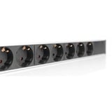 Digitus DN-95412 stekkerdoos Zwart/aluminium