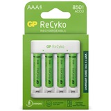 GP Batteries ReCyko Charger (USB) E411 + 4x AAA oplader Wit