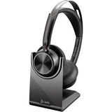 HP Poly Voyager Focus 2 USB-A on-ear headset Zwart, Incl. oplaadstatief