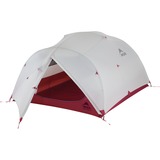 MSR Mutha Hubba NX 3-Person Backpacking Tent Lichtgrijs/rood