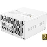 NZXT C850 Gold ATX 3.1 modulaire 850 watt voeding  Wit, 1x 12V-2x6, 3x PCIe