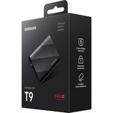 SAMSUNG Portable T9 1 TB externe SSD Zwart, MU-PG1T0B/EU, USB-C 3.2 (20 Gbit/s)