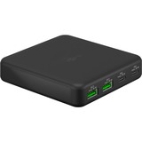 goobay USB-C PD Multiport Desktop lader (65 W) Zwart