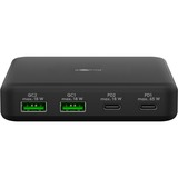 goobay USB-C PD Multiport Desktop lader (65 W) Zwart