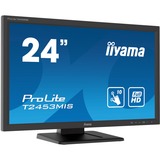 iiyama ProLite T2453MIS-B1 24" Touchscreen-Monitor Zwart, Touchscreen, USB, HDMI, VGA, DisplayPort, Audio