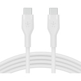 Belkin BOOSTCHARGE Flex USB-C/USB-C-kabel Wit, 1 meter