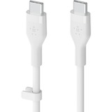 Belkin BOOSTCHARGE Flex USB-C/USB-C-kabel Wit, 1 meter