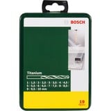 Bosch 19-delige Metaalborenset titanium boorset Groen