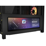 Corsair FRAME 4000D LCD RS ARGB Premium midi tower behuizing Zwart | 3x USB-C | RGB | Tempered Glass