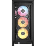 Corsair FRAME 4000D LCD RS ARGB Premium midi tower behuizing Zwart | 3x USB-C | RGB | Tempered Glass