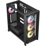 Corsair FRAME 4000D LCD RS ARGB midi tower behuizing Zwart | 3x USB-C | RGB | Tempered Glass