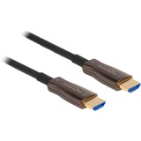 DeLOCK Actieve optische HDMI kabel Zwart, 30 meter, 8K