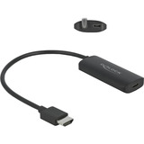 DeLOCK HDMI > USB-C adapter Zwart, 8K 30 Hz
