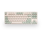 Ducky One 3 Matcha TKL, toetsenbord Crème/groen, US lay-out, Cherry MX Red, PBT Double Shot, hot swap