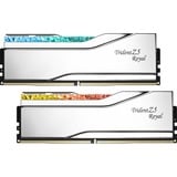 G.Skill 64 GB DR5-6400 Kit werkgeheugen Zilver, F5-6400J3239G32GX2-TR5S? Trident Z Royal, RGB led, XMP 3.0