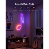 Govee Neon Rope Light 2 led strip Zwart, 4 meter, 2,4GHz wifi, Bluetooth