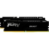 Kingston FURY Beast 32 GB DDR5-6000 (2x 16 GB) werkgeheugen Zwart, KF560C30BBEK2-32, XMP 3.0, EXPO 1.1