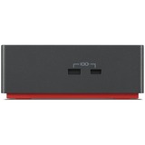 Lenovo ThinkPad Thunderbolt 4 Workstation Dock dockingstation Zwart/rood, 40B00300EU