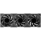 Lian Li UNI FAN TL LCD FLEX Reverse 120 Wireless RGB case fans Zwart, 3 stuks, 124 x 120 x 28 mm, PWM