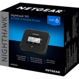 Netgear Nighthawk M5 5G WiFi 6-mobiele (ontgrendelde) router wlan lte router Zwart, 4G/LTE, 5G/NR, WiFi 6